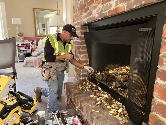 Safe screening installation by Guilford Chimney Sweep in Guilford, CT