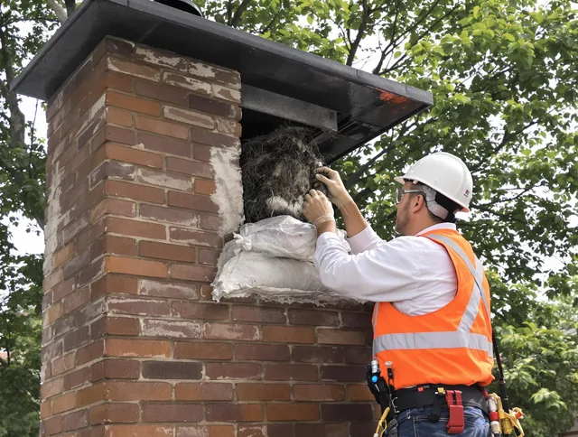 Humane removal of debris and animals by Guilford Chimney Sweep in Guilford, CT