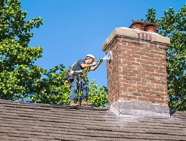 Guilford Chimney Sweep performing an inspection with advanced tools in Guilford, CT
