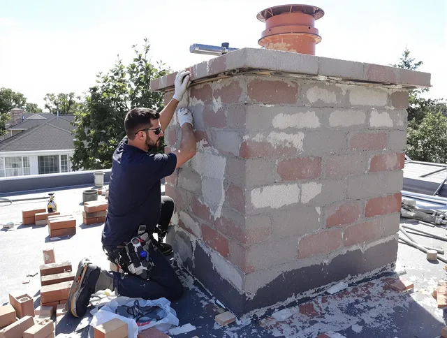 Advanced chimney repair process by Guilford Chimney Sweep in Guilford, CT