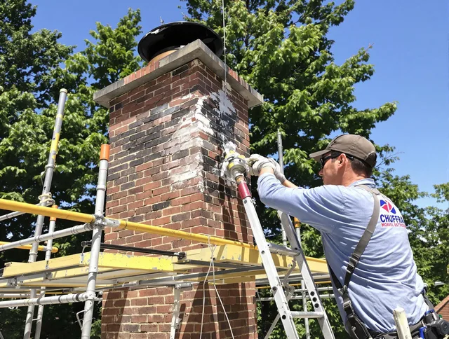 Structural chimney repair by Guilford Chimney Sweep in Guilford, CT