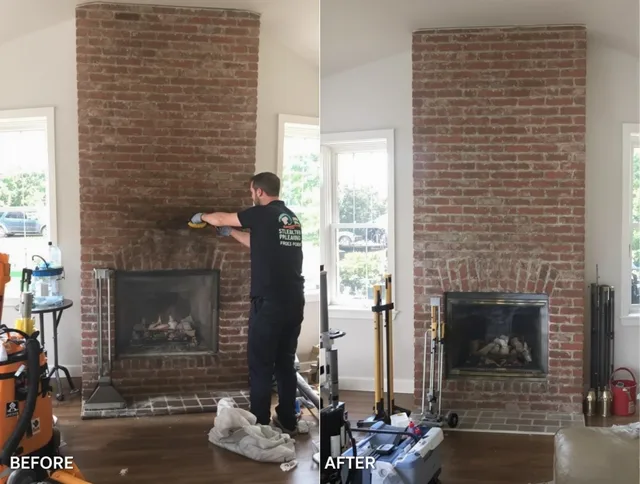 Finished chimney sweeping service by Guilford Chimney Sweep in Guilford, CT