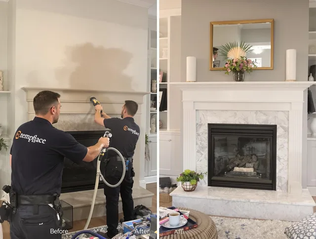 Professional soot removal by Guilford Chimney Sweep team in Guilford, CT